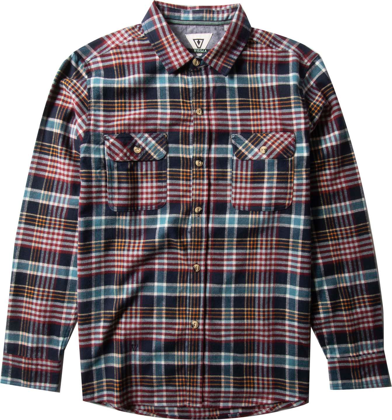 Vissla Central Coast LS Flannel Dark Naval