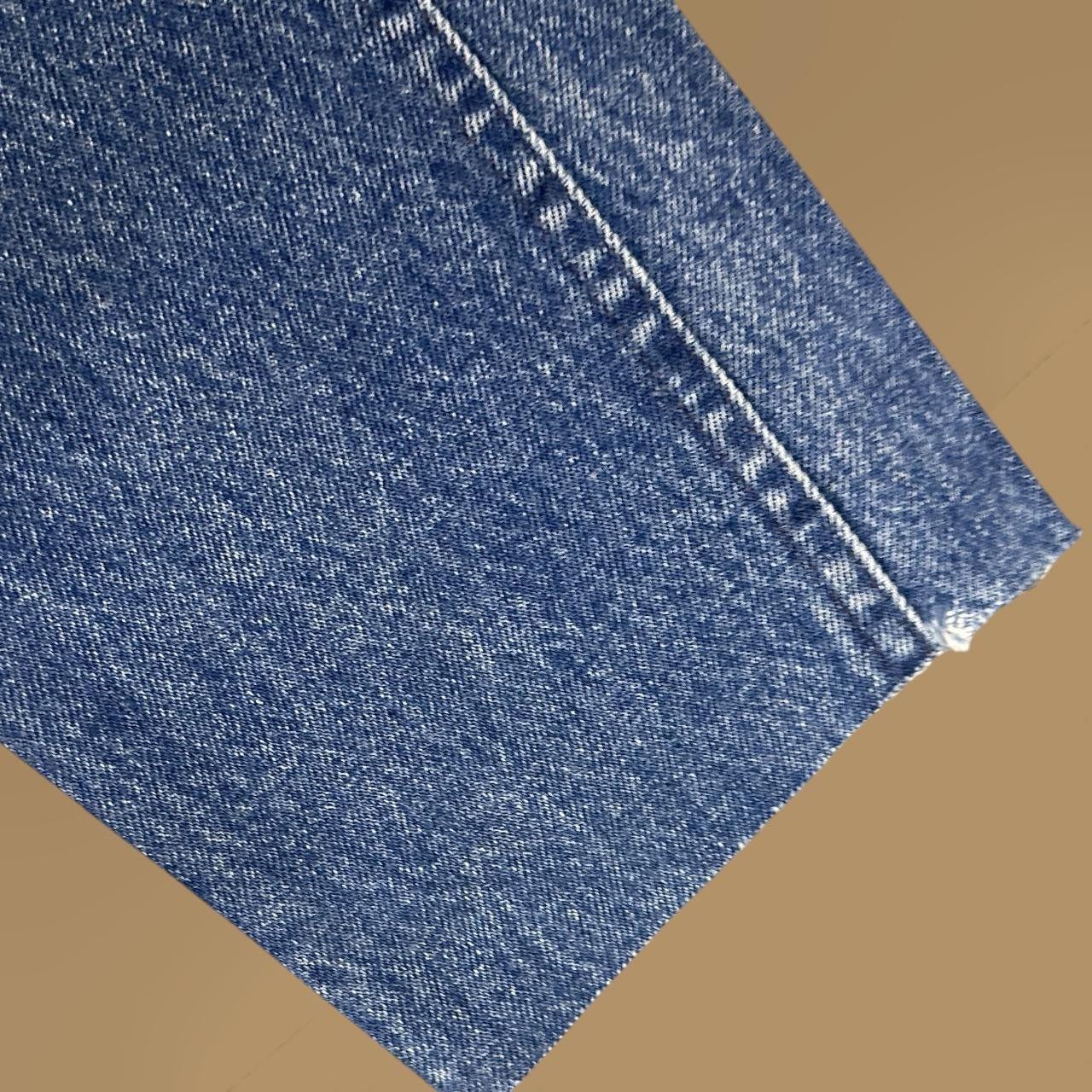 Vintage Lee Straight Leg Raw Hem Boyfriend Jeans Dark Blue W25 L29