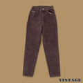 Vintage 90s Lee Tapered Leg Mom Jeans Dark Brown W26 L30
