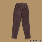 Vintage 90&#39;s Lee Tapered Leg Mom Jeans Dark Brown W26 L30
