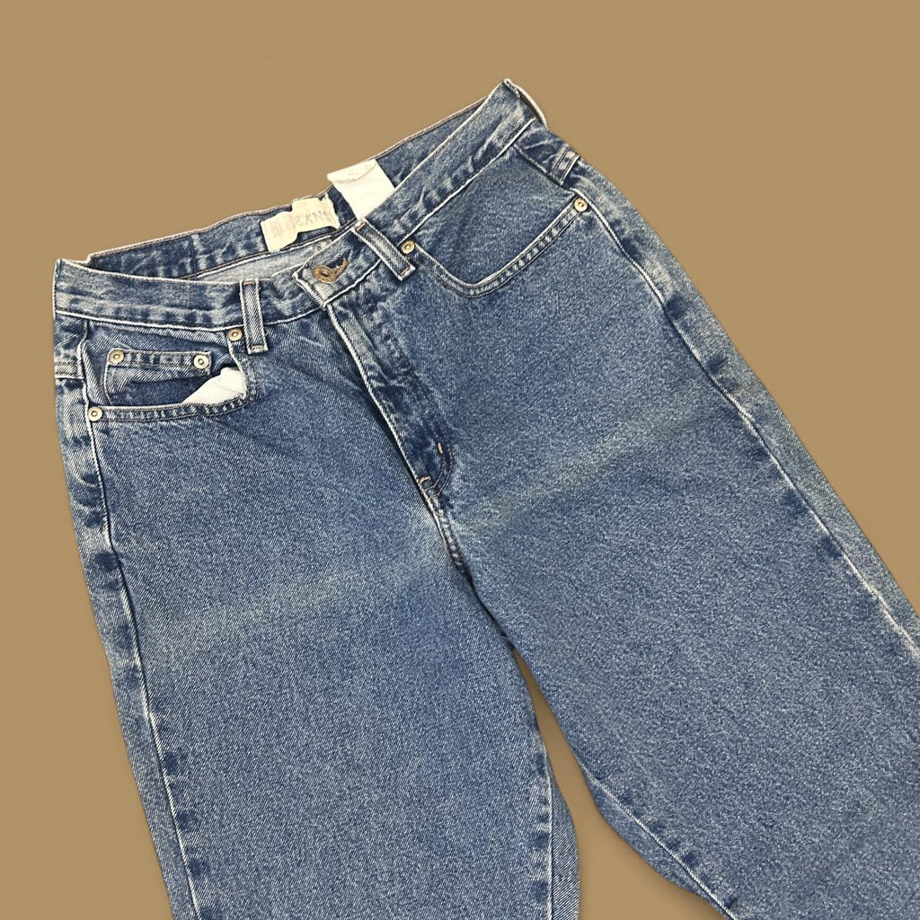 Vintage 90s Reflect Jeans Wide Leg Boyfriend Jeans Mid Blue W28 L30