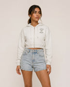 Game, Set, Matcha Cropped Hoodie