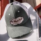 The Black Dub Garage Denim Trucker Hat