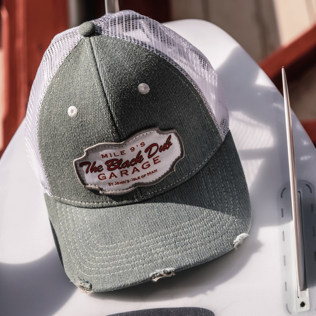 The Black Dub Garage Denim Trucker Hat