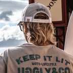 The Black Dub Garage Denim Trucker Hat