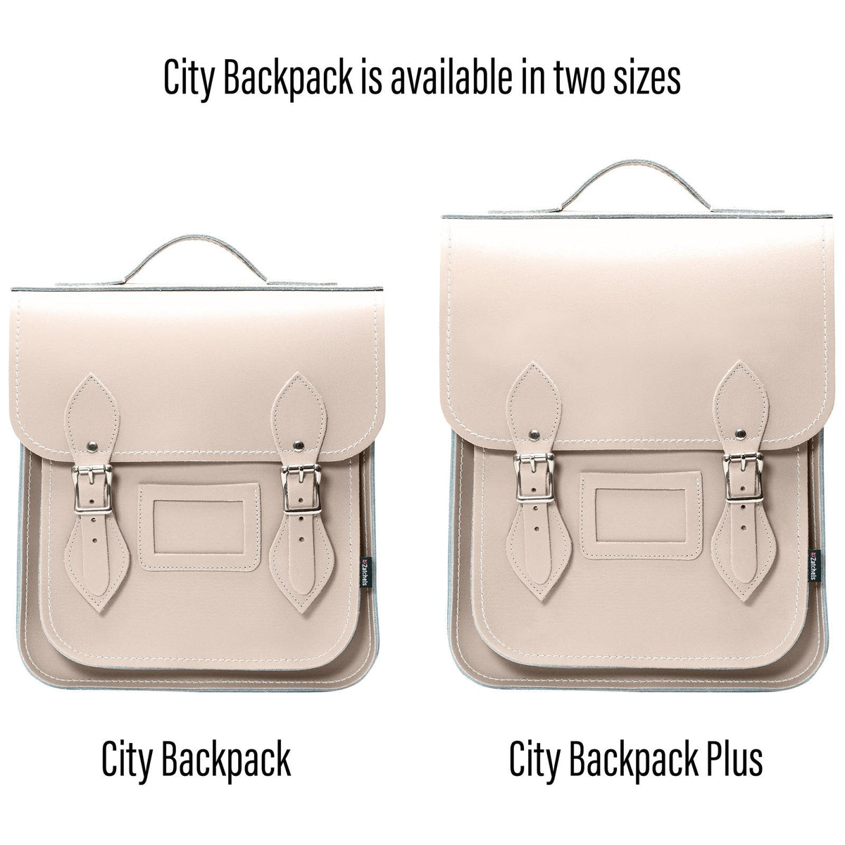Handmade Leather City Backpack - Iced Coffee Plus