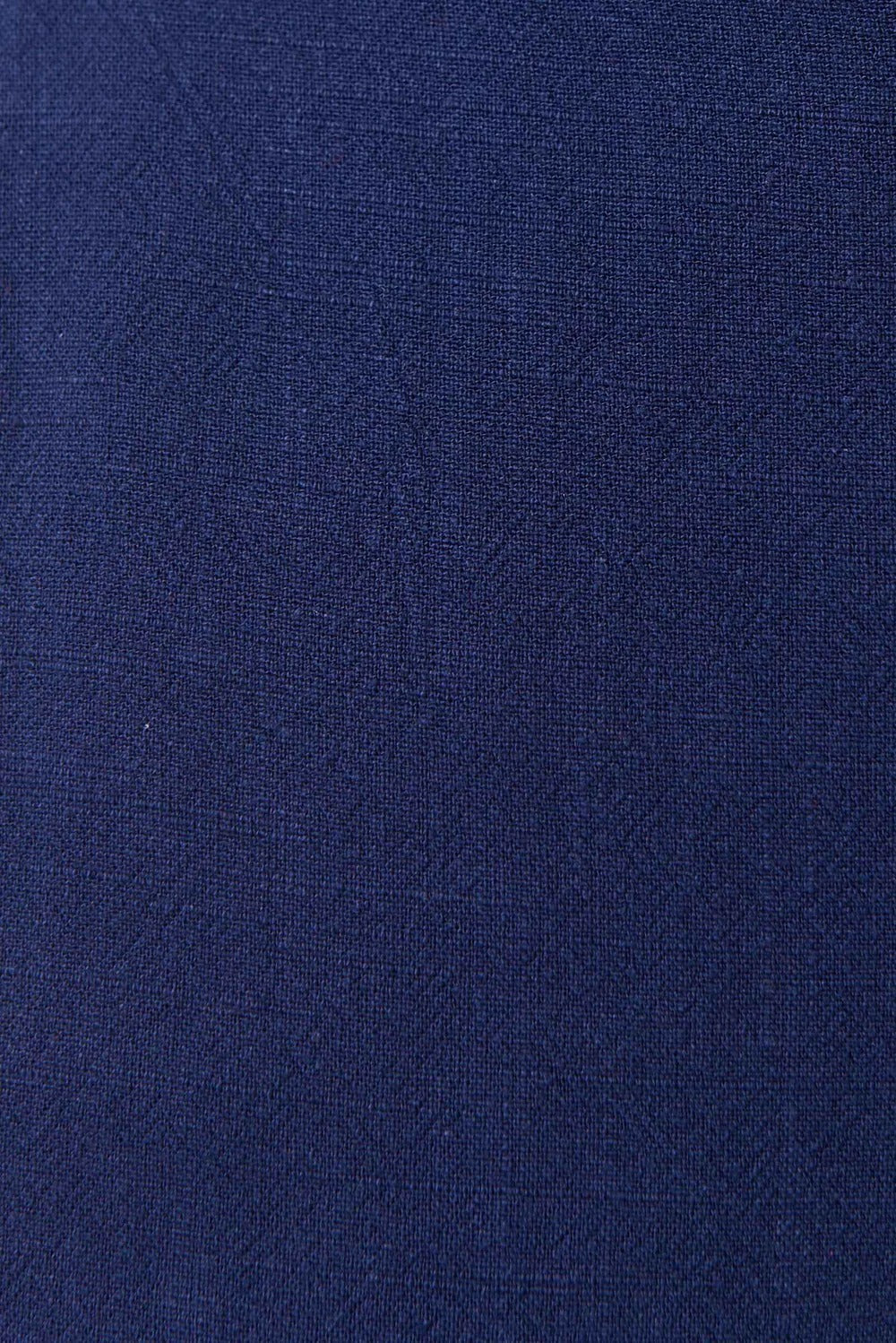 Joselyne Linen Mix Midi Shirt Dress- Navy