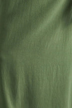 Joselyne Linen Mix Midi Shirt Dress - Green