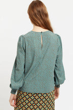 Lima Posy Patchwork Print Long Sleeve Blouse