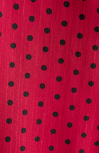 Aditi Spot Tie Neck Blouse - Wine