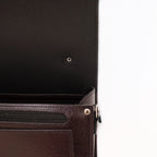 Executive Handmade Leather Sugarcube Grande - Marsala Red
