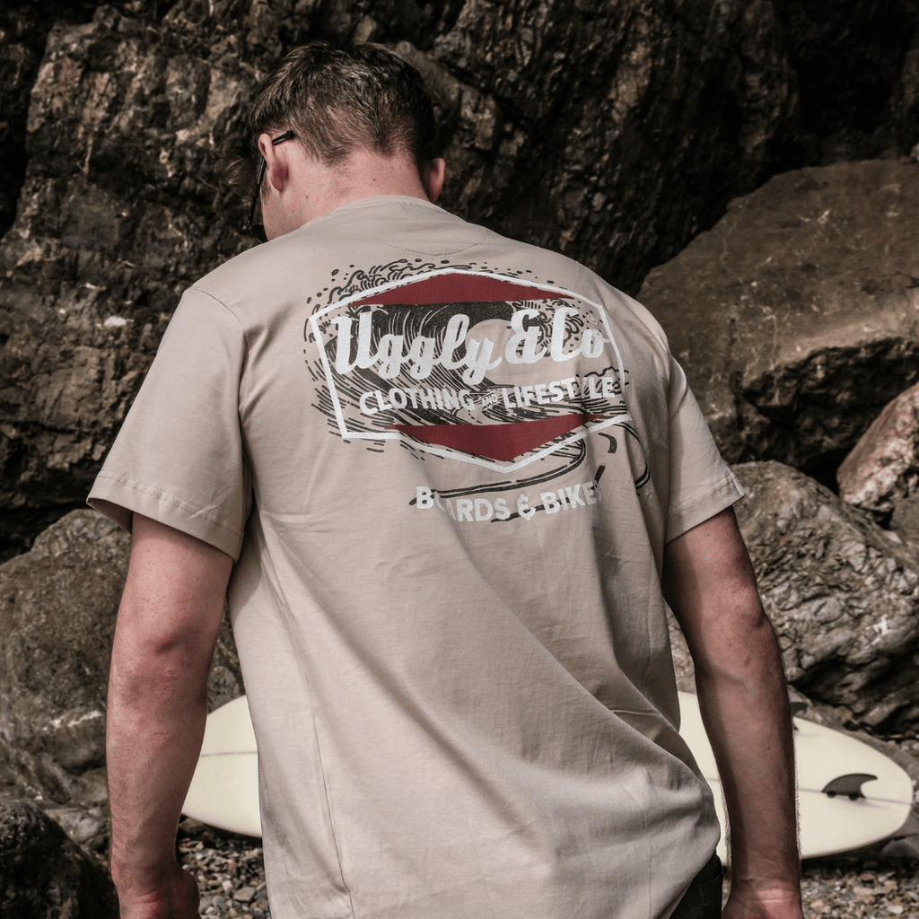 Beige Surf Diamond Tee
