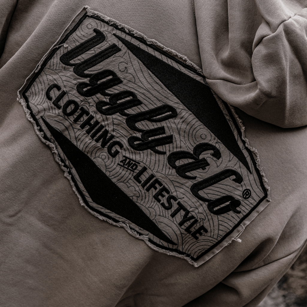 Beige Surf Diamond Hoodie