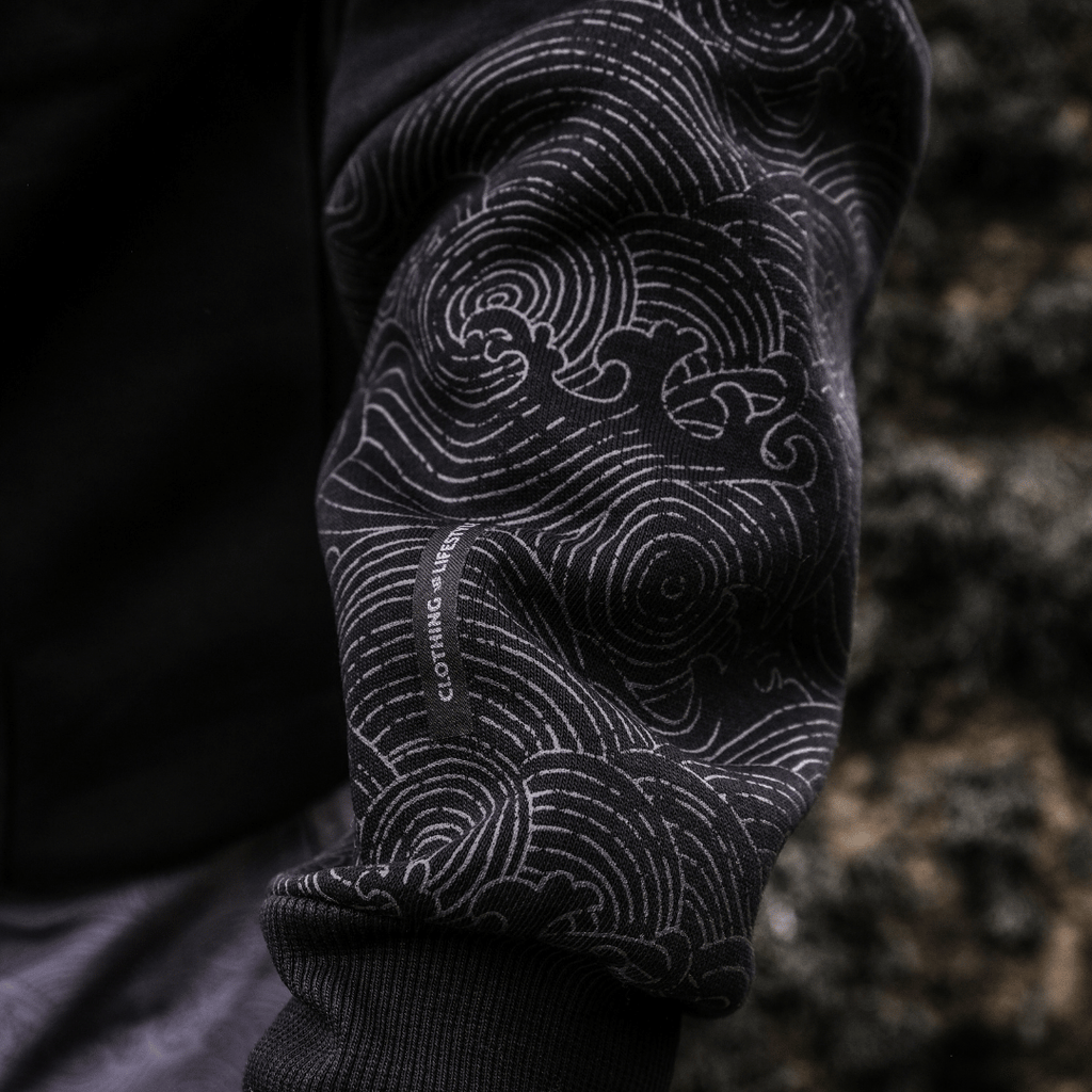 Black Surf Diamond Hoodie