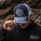 Blue Surf Diamond Trucker Hat