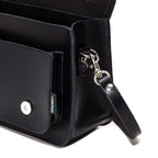 Handmade Leather Micro Satchel - Black