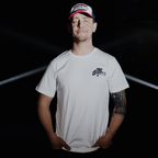 White Flattrack Tee