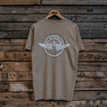 Beige Circle Wings Tee