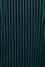 Louche Mouna Velvet Stripe Midi Dress