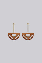 Louche Noah Wooden Pendant Earring
