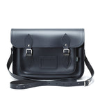 Handmade Leather Satchel - Navy Blue