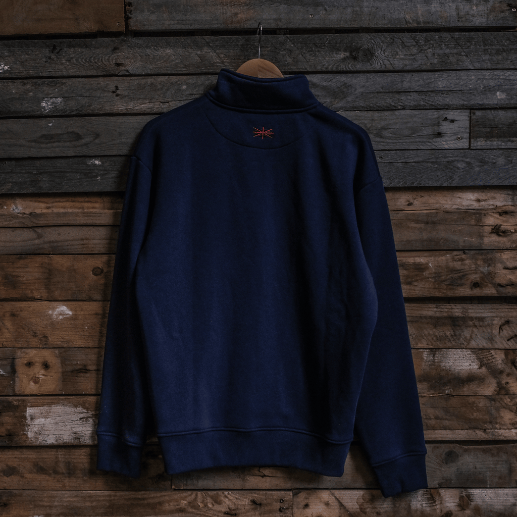 Navy Union Jack Quater-Zip