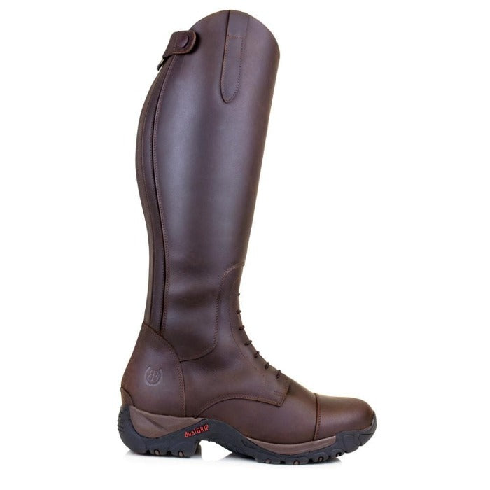 Nebraska Wool-lined Long Riding Boots - Brown