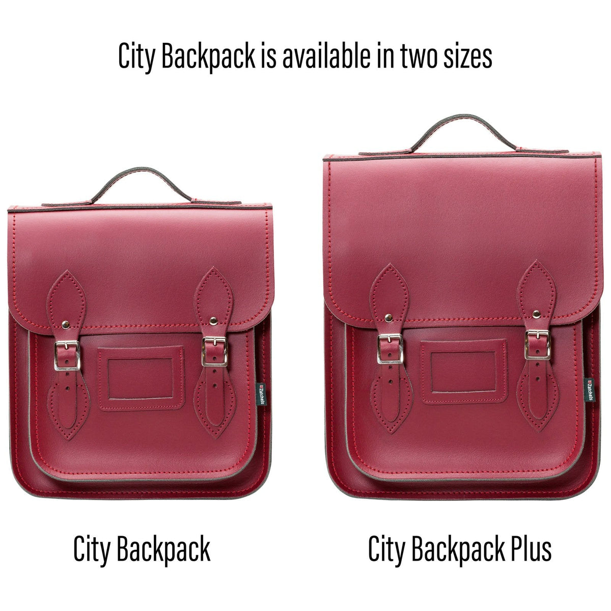 Handmade Leather City Backpack - Oxblood Plus