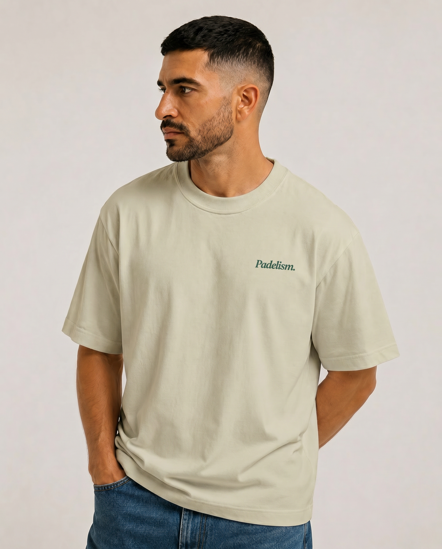 Padel & Pizza - Heavyweight T-Shirt Sand Color