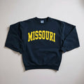 Vintage Jerzees Missouri College Sweatshirt Black Small