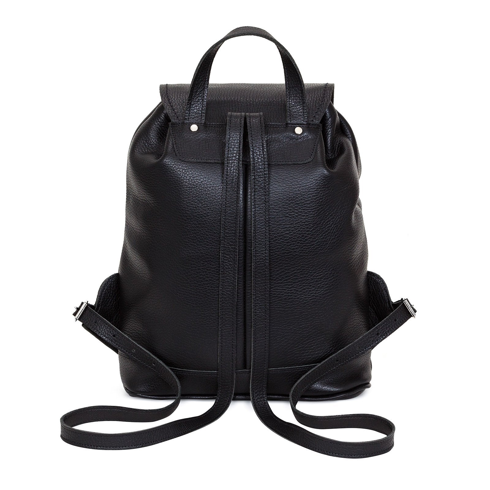 Soft Leather Backpack - Black & White Zebra Print