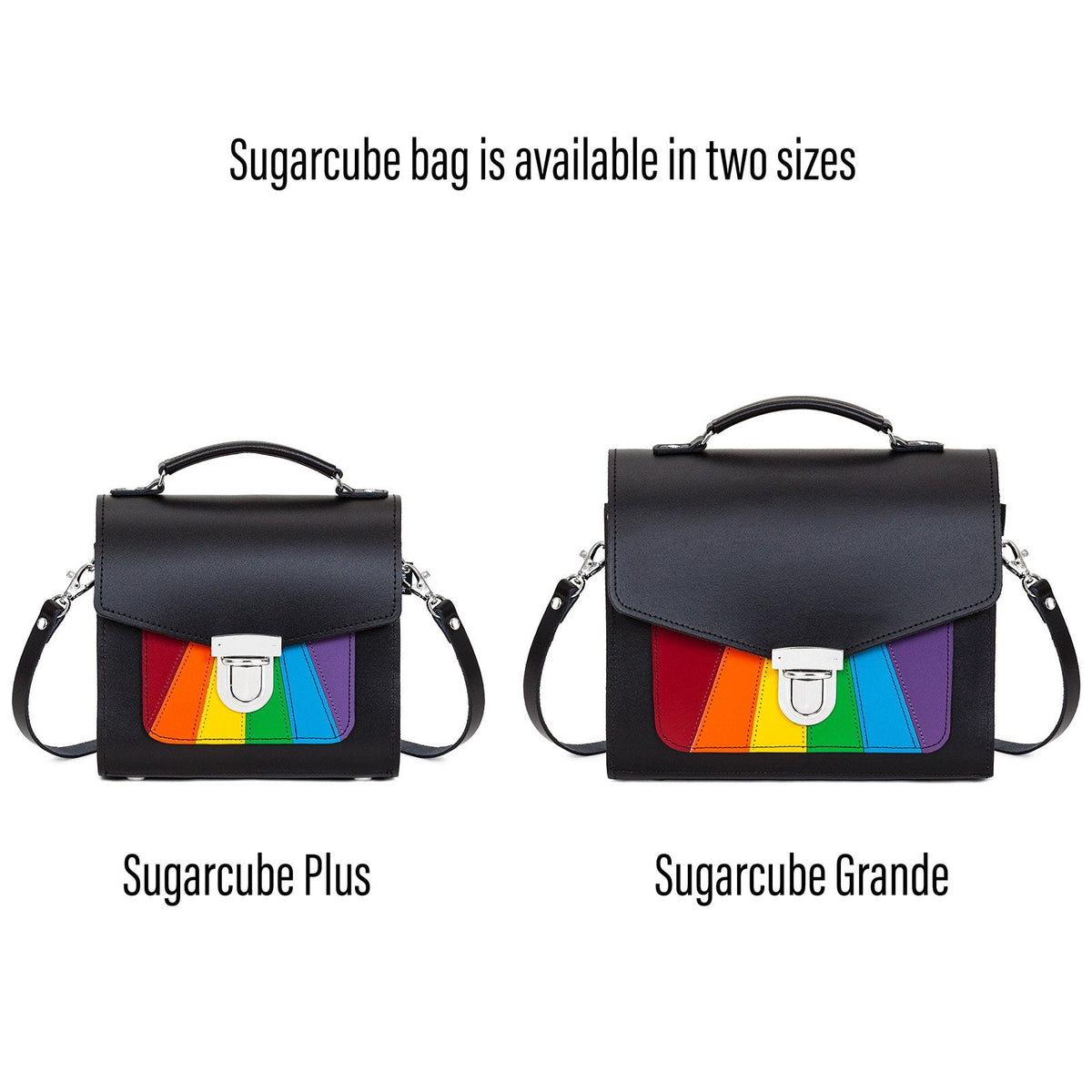 Handmade Leather Sugarcube Handbag - Pride Grande