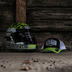 Yellow & White Diamond Trucker Hat
