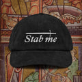 stab me - corduroy hat Black