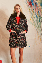 Dryden Tweet Jacquard Coat