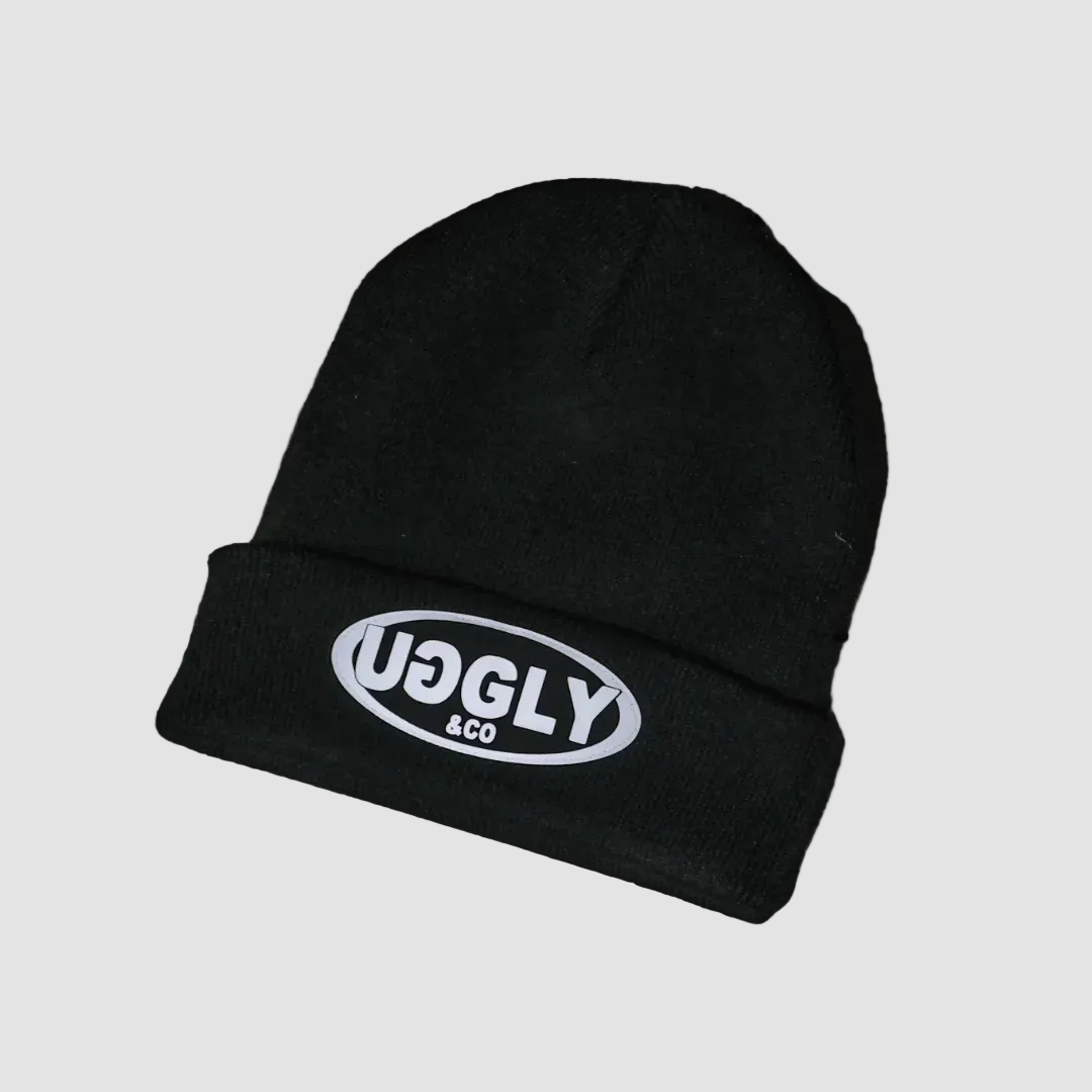 Retro Uggly&Co Beanie Black