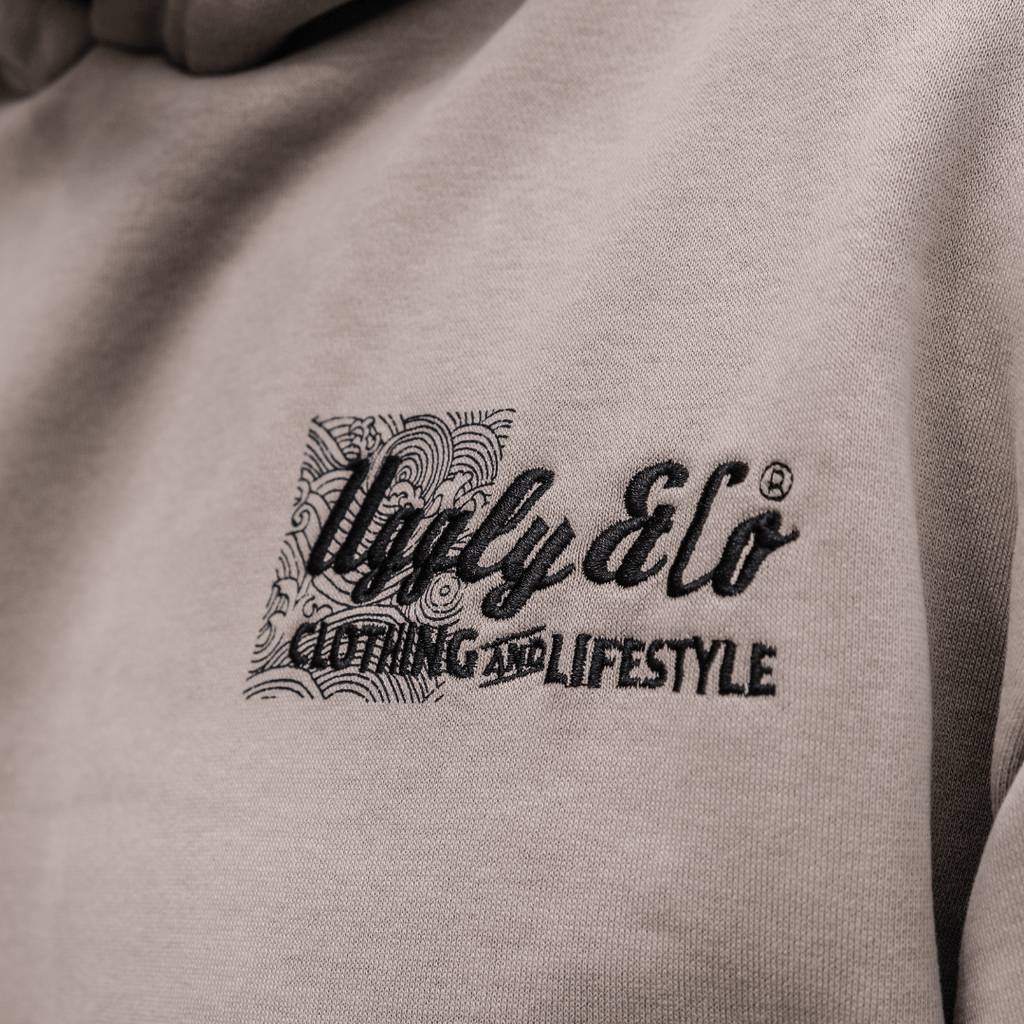 Beige Surf Diamond Hoodie