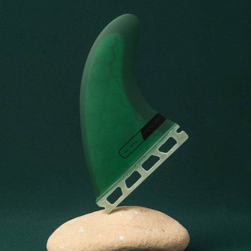 Deflow V.2 Thruster fins green single tab M