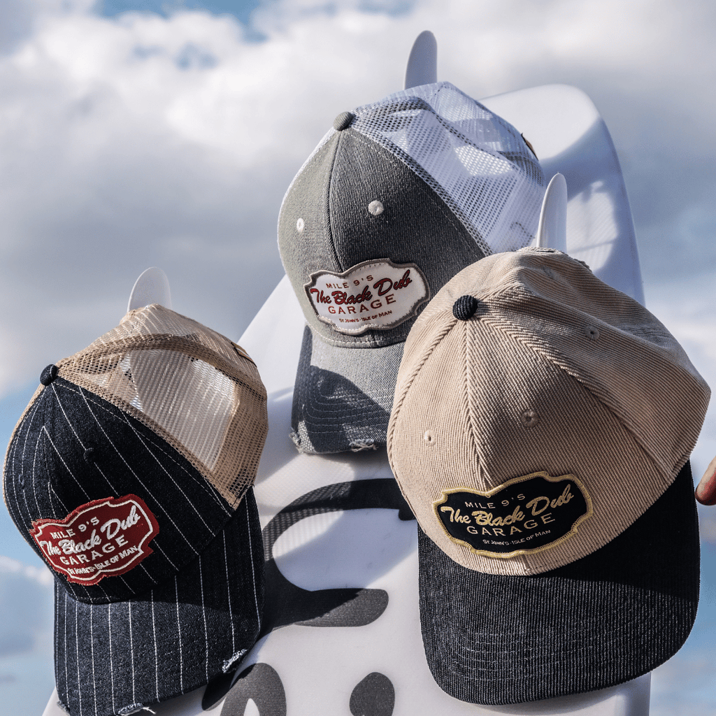 The Black Dub Garage Denim Trucker Hat
