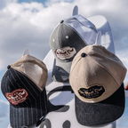 The Black Dub Garage Denim Trucker Hat