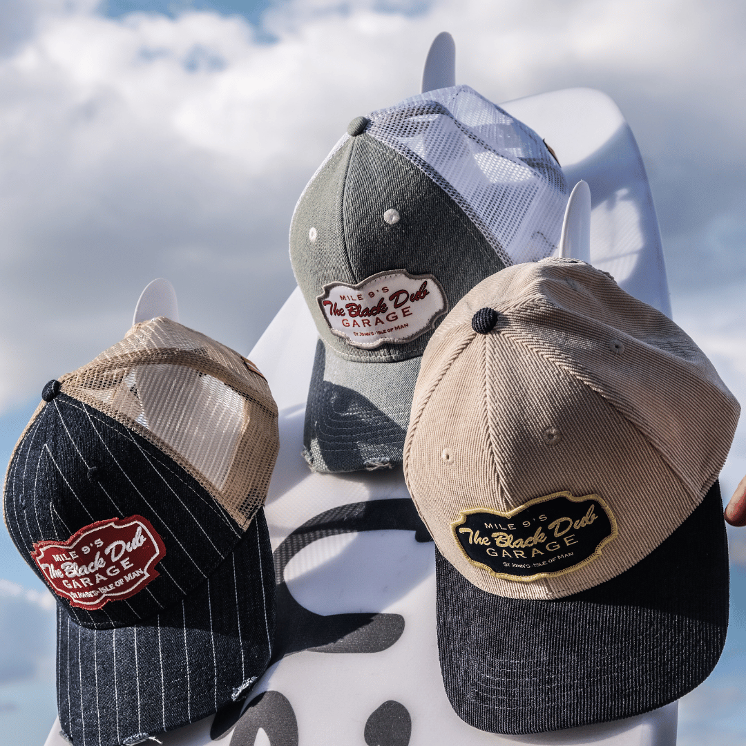 The Black Dub Garage Denim Trucker Hat
