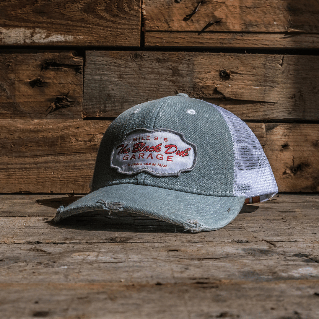 The Black Dub Garage Denim Trucker Hat