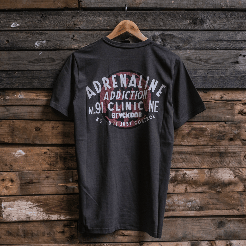 Grey Adrenaline Addiction Tee