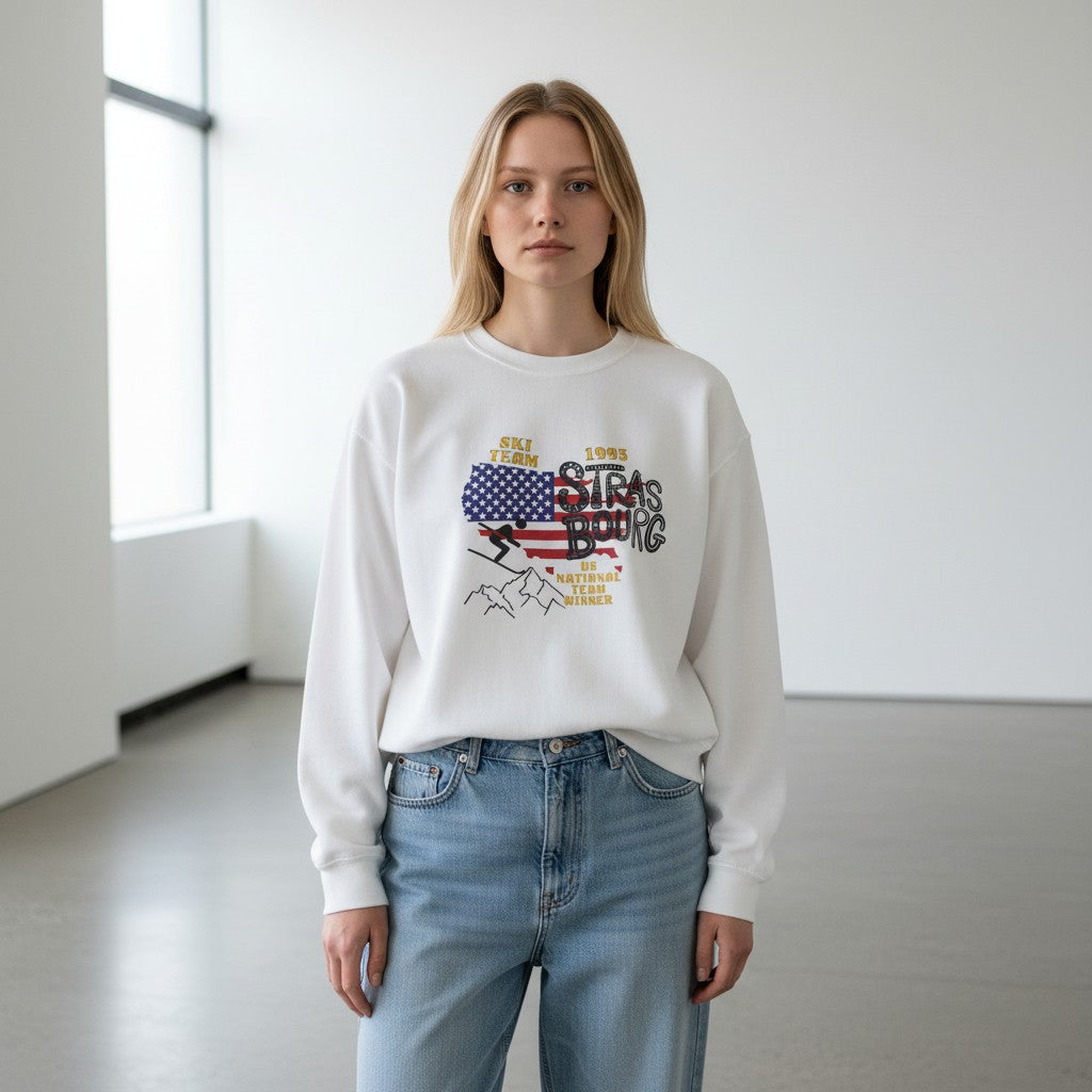 Brag Vintage USA Strasbourg Sweatshirt White