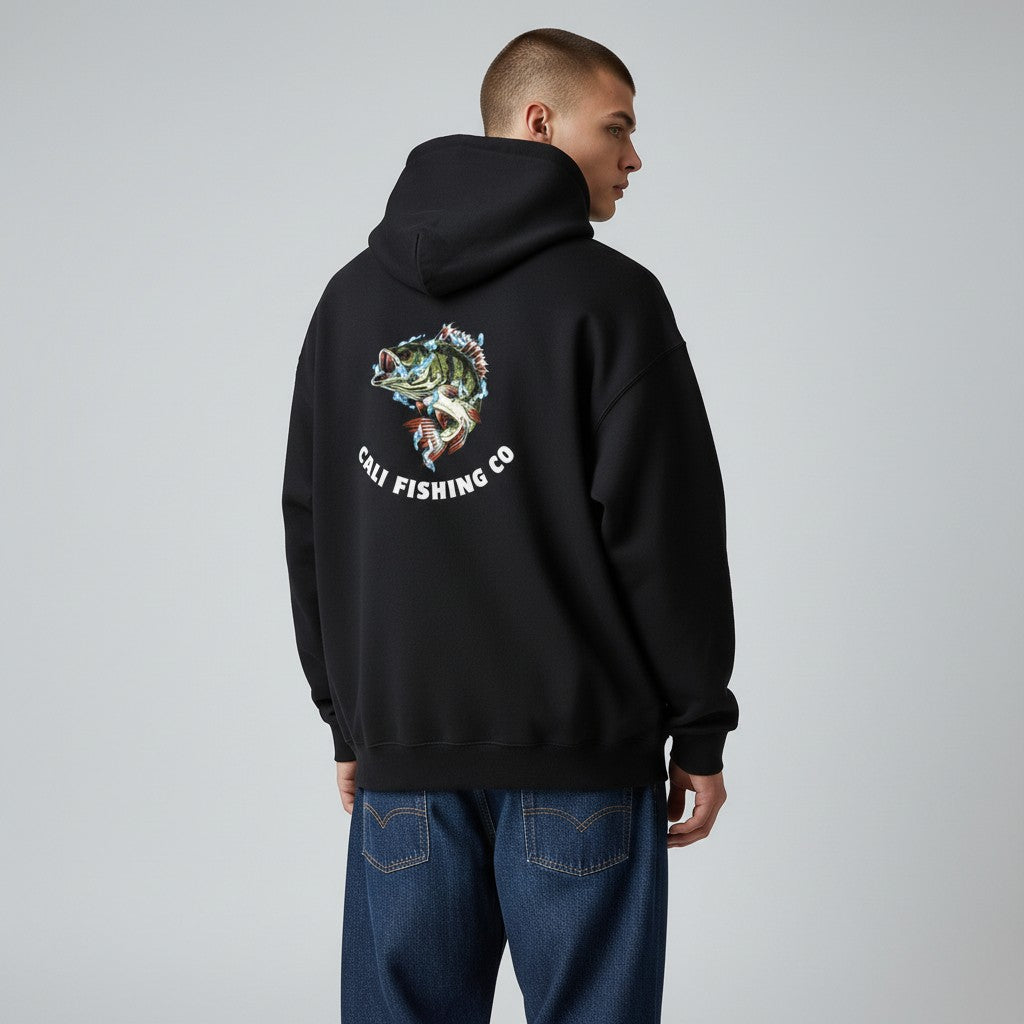 Brag Vintage Cali Fishing Co Hoodie Black