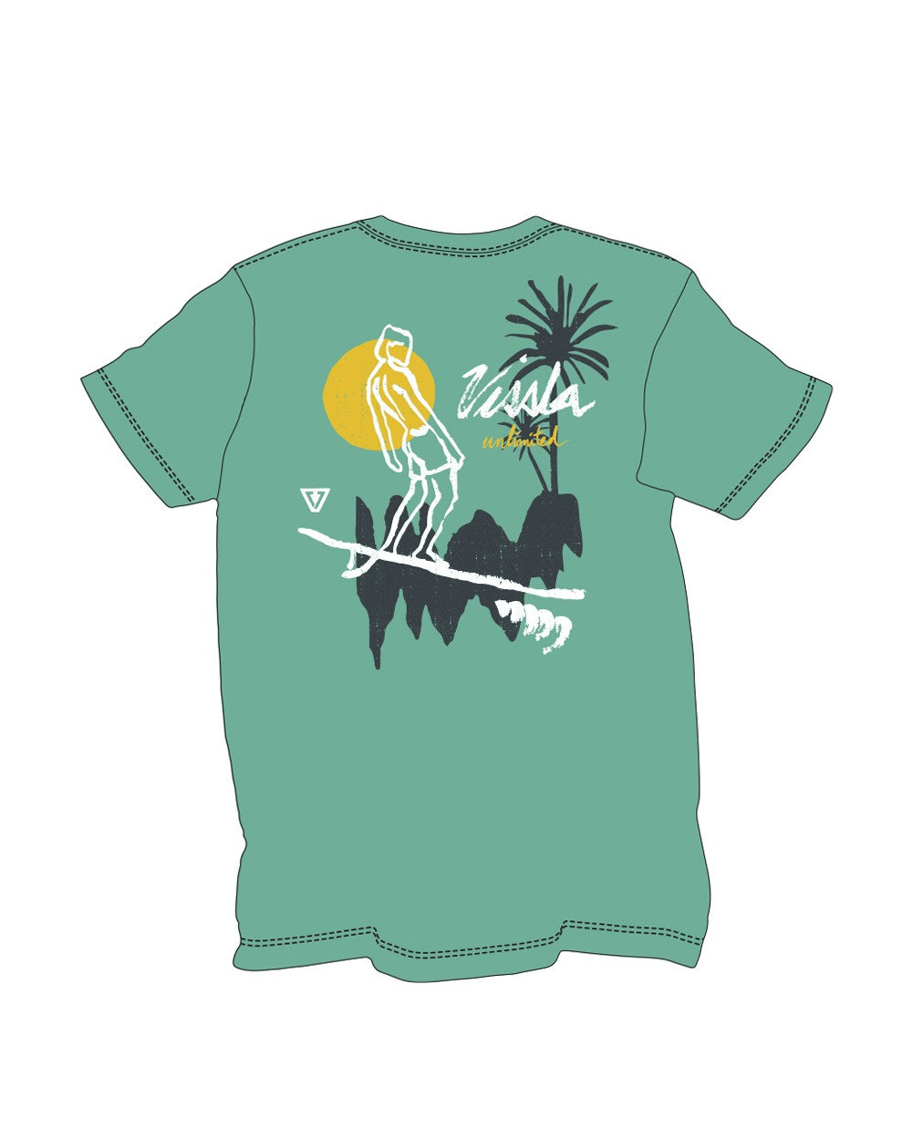 Vissla Chill-In tee shirt Jade