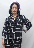 Organic Cotton & Linen Shirt - Galaxy Black & White