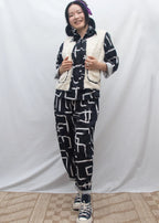 Organic Cotton Terry Reversible Gilet - Galaxy
