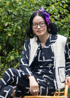 Organic Cotton Terry Reversible Gilet - Galaxy