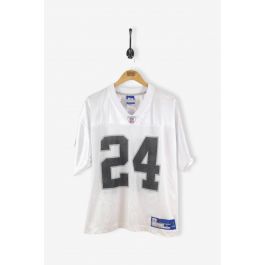 REEBOK Oakland Raiders MICHAEL HUFF nfl Jersey YOUTH KIDS BOYS (L-LG-LARGE)